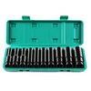 Electric Wrench Socket Set 1/2" Impact Deep Socket Set 10Pcs Durable Reliable Drive Cr-Mo Steel for Professional Repair DIY 1