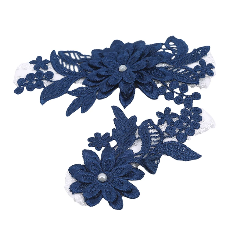 Lace Garter Belt 2pcs/Set Wedding Floral Garters for Women/Bride Thigh Ring Bridal Leg
