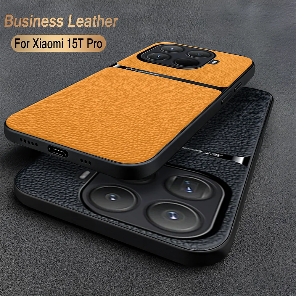 Classic Leather Magnetic Phone Holder Case - Premium Protection Cover