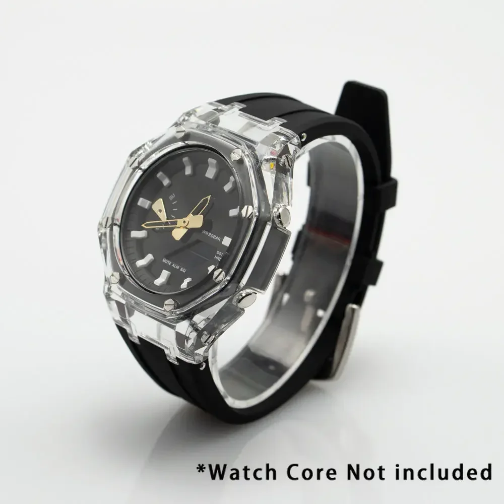 Transparent Rubber Strap Case Adapter and Replacement Band