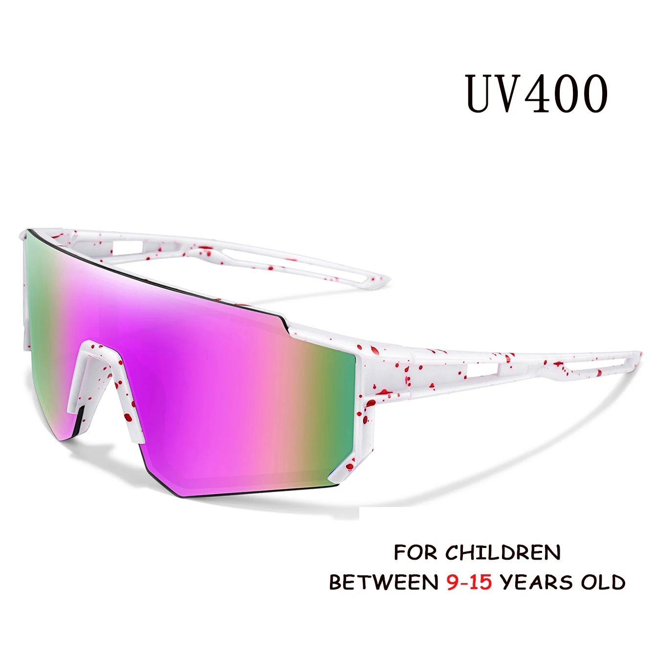 Youth Cycling Glasses Age 9-15 Youth Cycling Glasses Teenagers Sunglasses Mtb Bike Bicycle Baseball Goggles Children Outdoor Sport Boys Girls UV400
