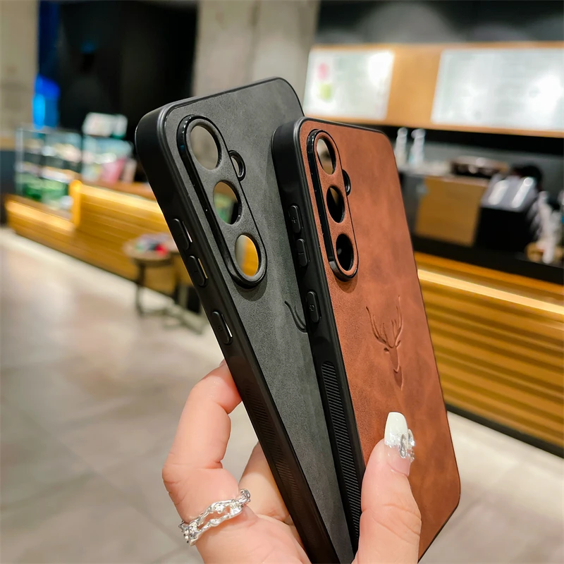 Elegant Soft Leather Deer Head Back Case