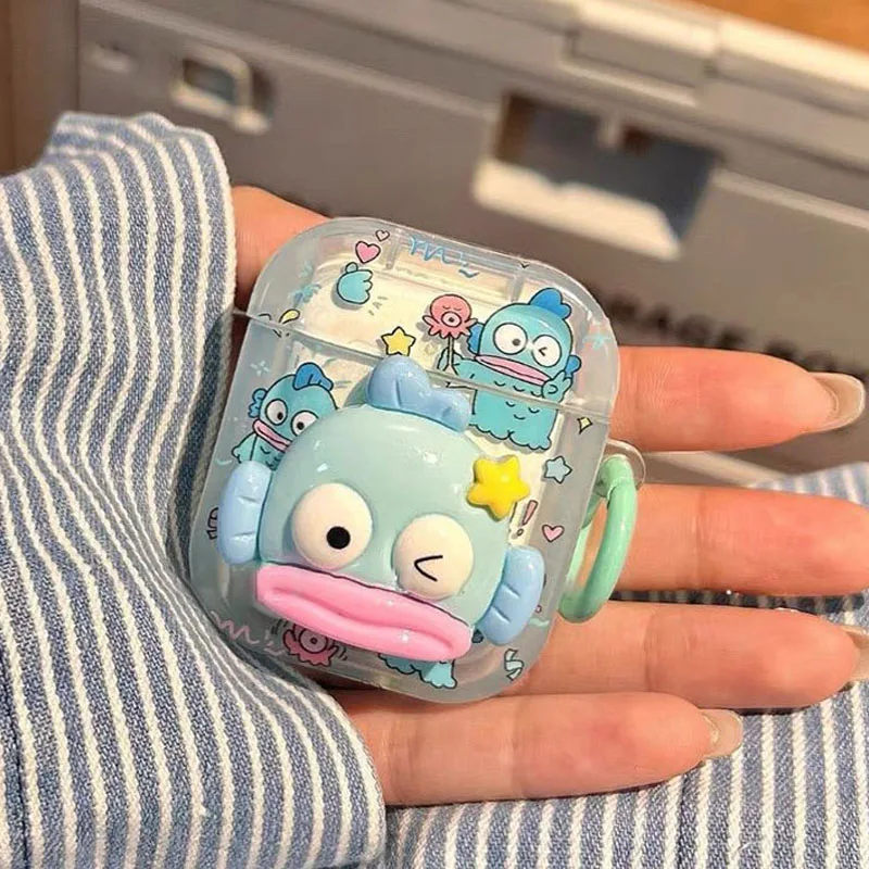 

Cartoon Cute Fun Hangyodon Iphone Earphone Cover Case Suitable for Airpods1/2 Generation Pro Bluetooth Earphone Protective Cover