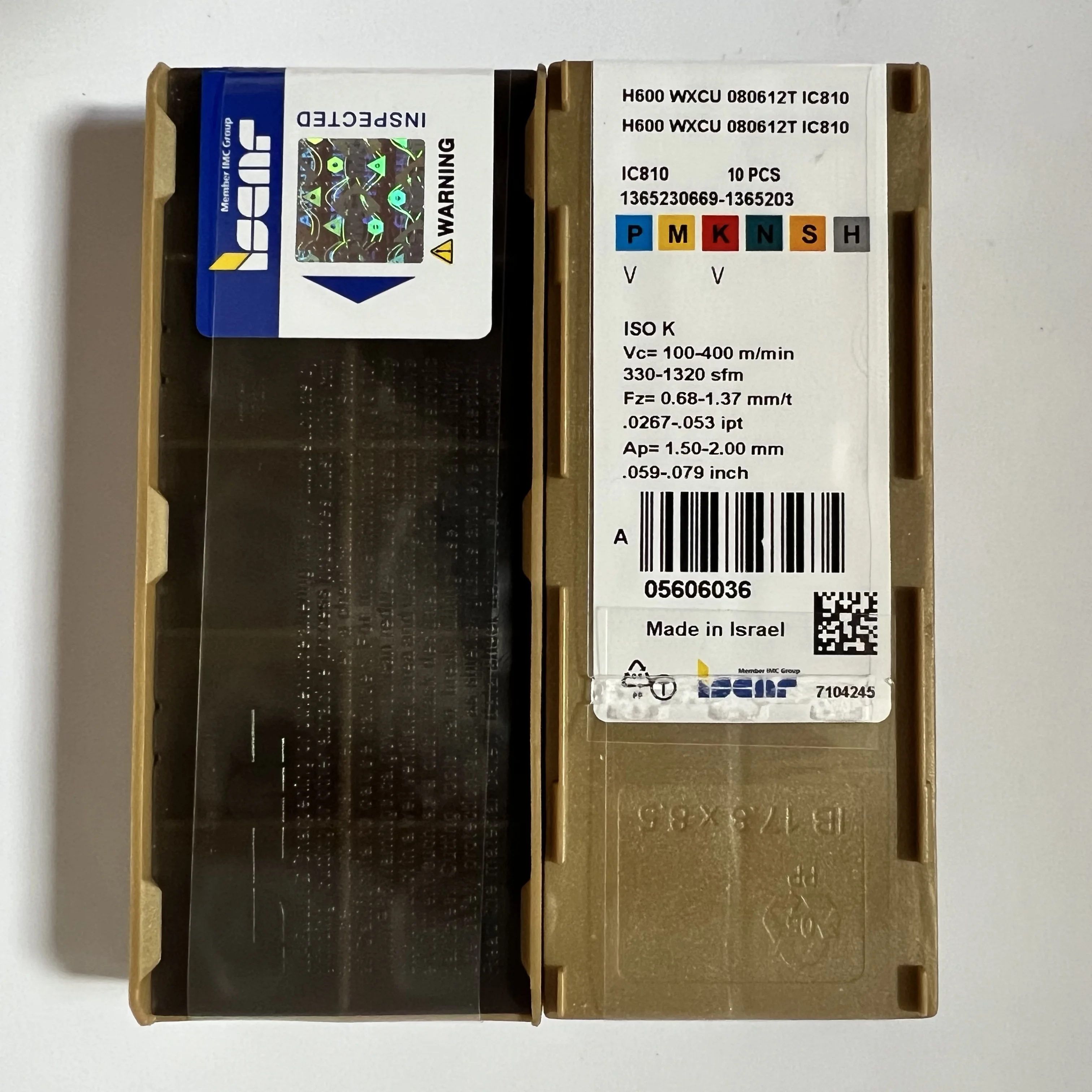 H600WXCU080612T IC810 Original CNC blade