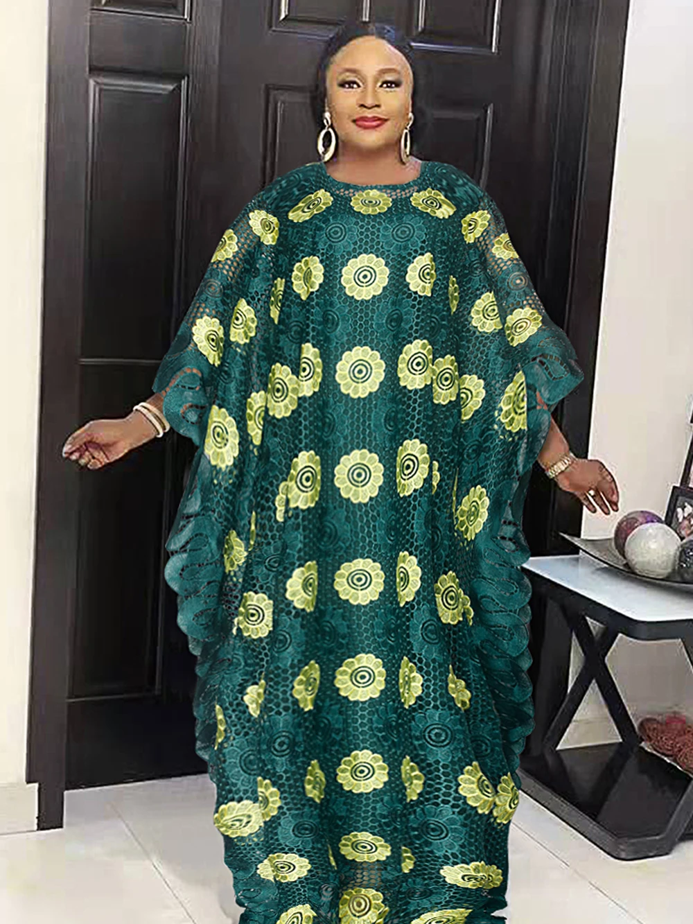 

Plus Size African Party Dresses for Women Dashiki Ankara Lace Boubou Robe Abaya Dubai Kaftan Maxi Gown Africa Clothing 2024