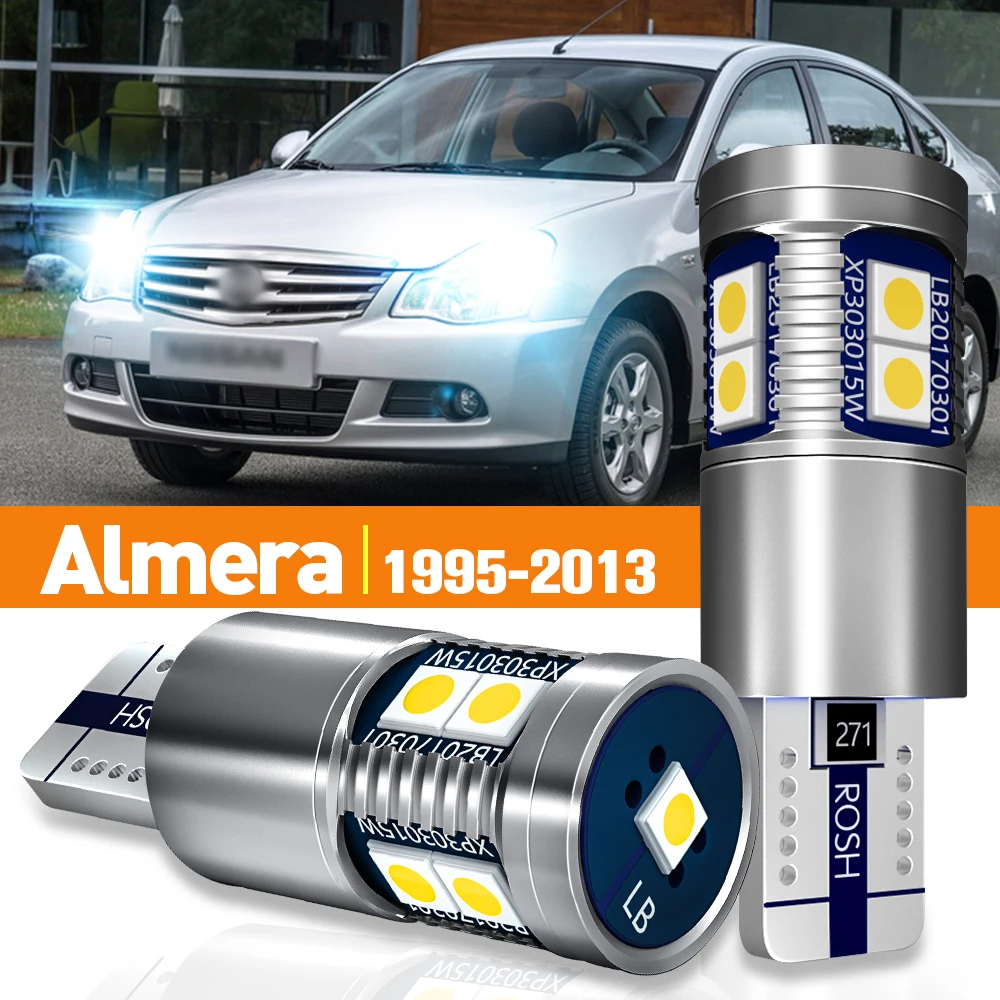 

2pcs LED Parking Clearance Light For Nissan Almera N15 N16 B10 1995-2013 2007 2008 2009 2010 2011 2012 Accessories Canbus Lamp