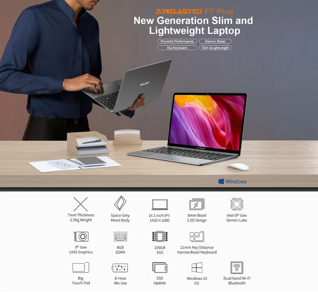 10511-44cdb4.jpg Teclast F7 Plus pc portable 14.1 pouces 1920x1080 FHD 8 go RAM 256 go