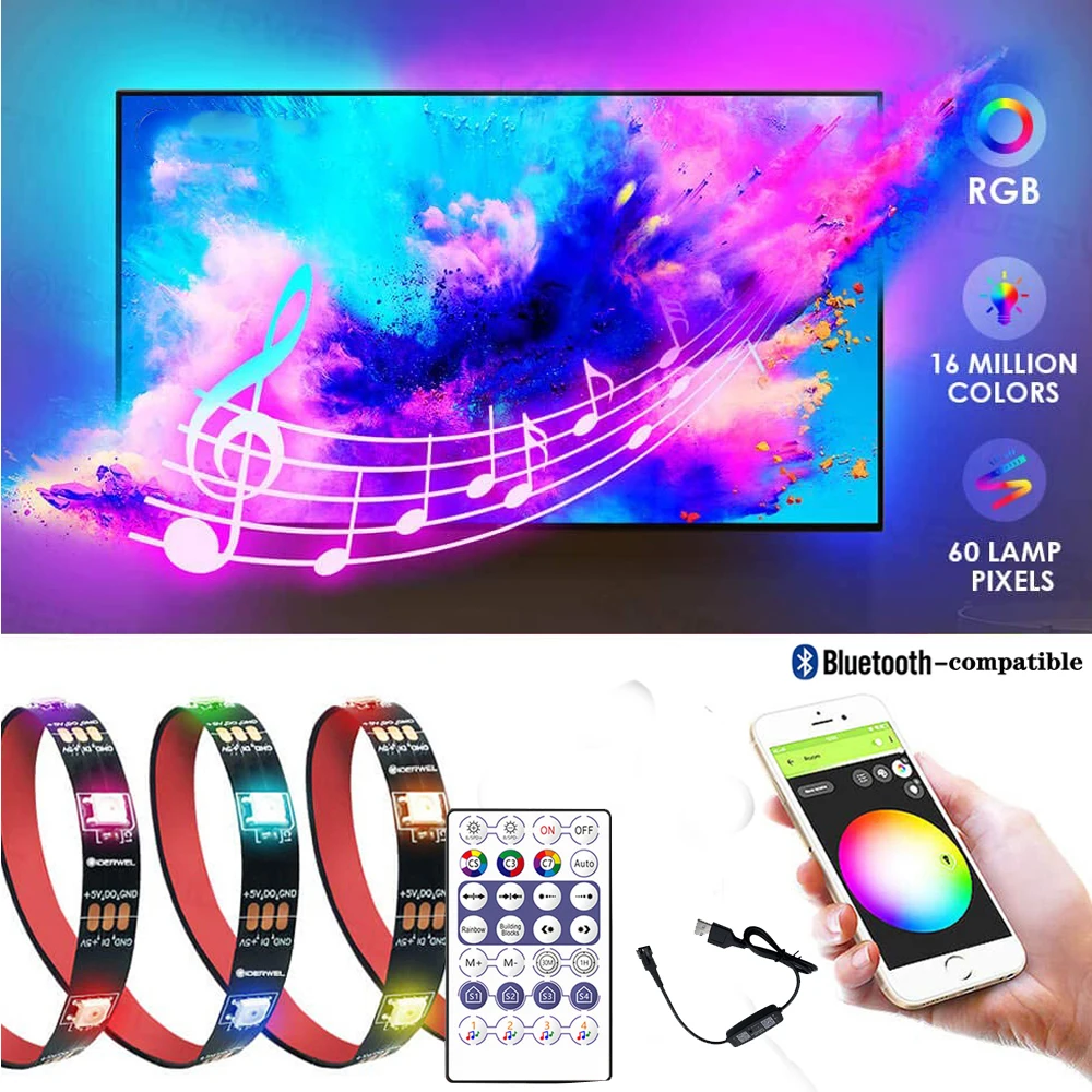 

Bluetooth-Контроллер музыкальный с RGB-подсветкой, 5 В
