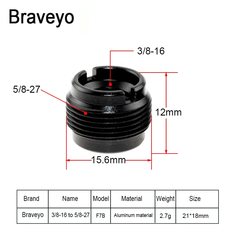 Microphone Bracket Screw 3/8 to 5/8-27 Fine Teeth Conversion Screw Nut Thread Adapter Mount for Camera Monitor Mic Stand microphone desk arm stand