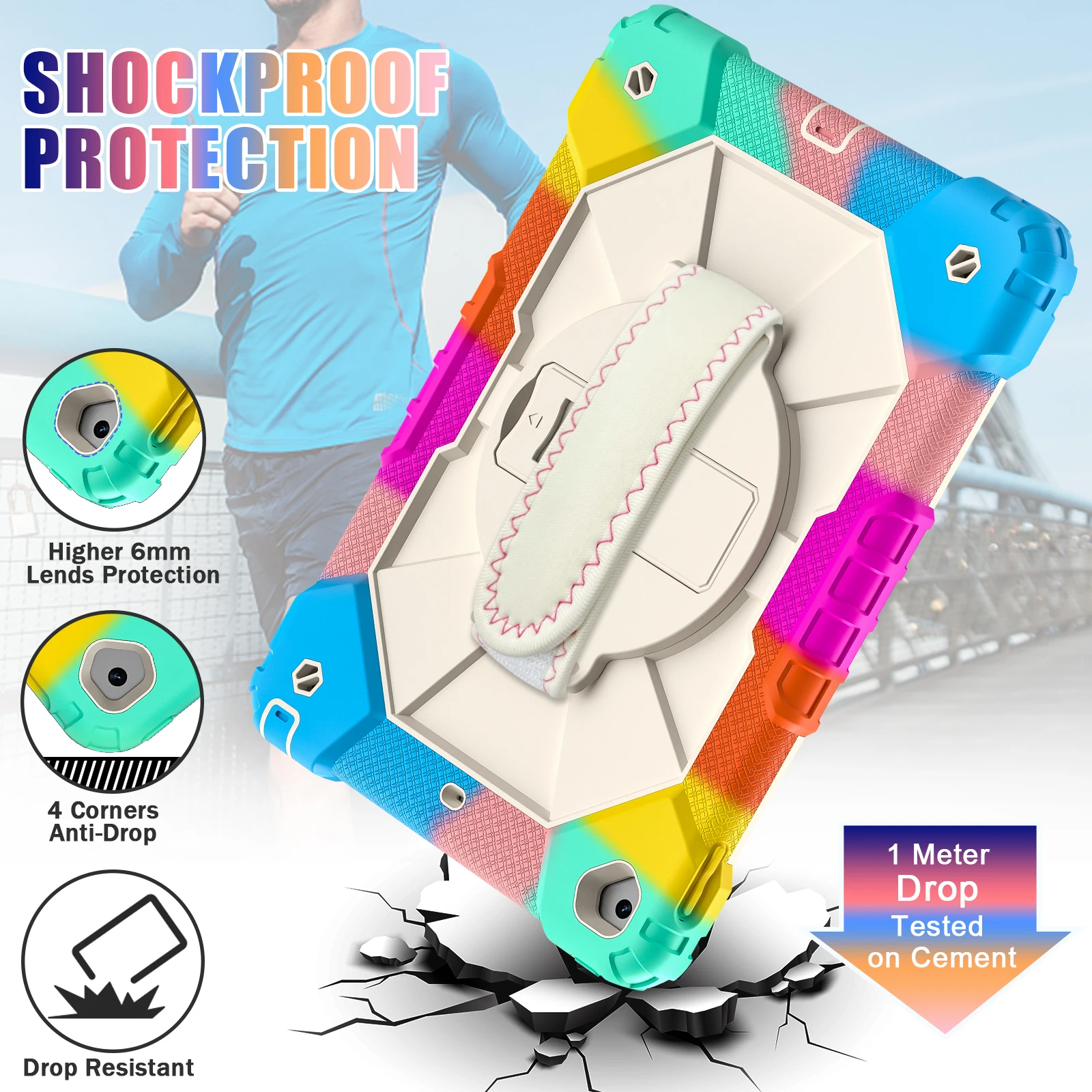 Rotating Stand Cover with Full-Body Protection and Strap