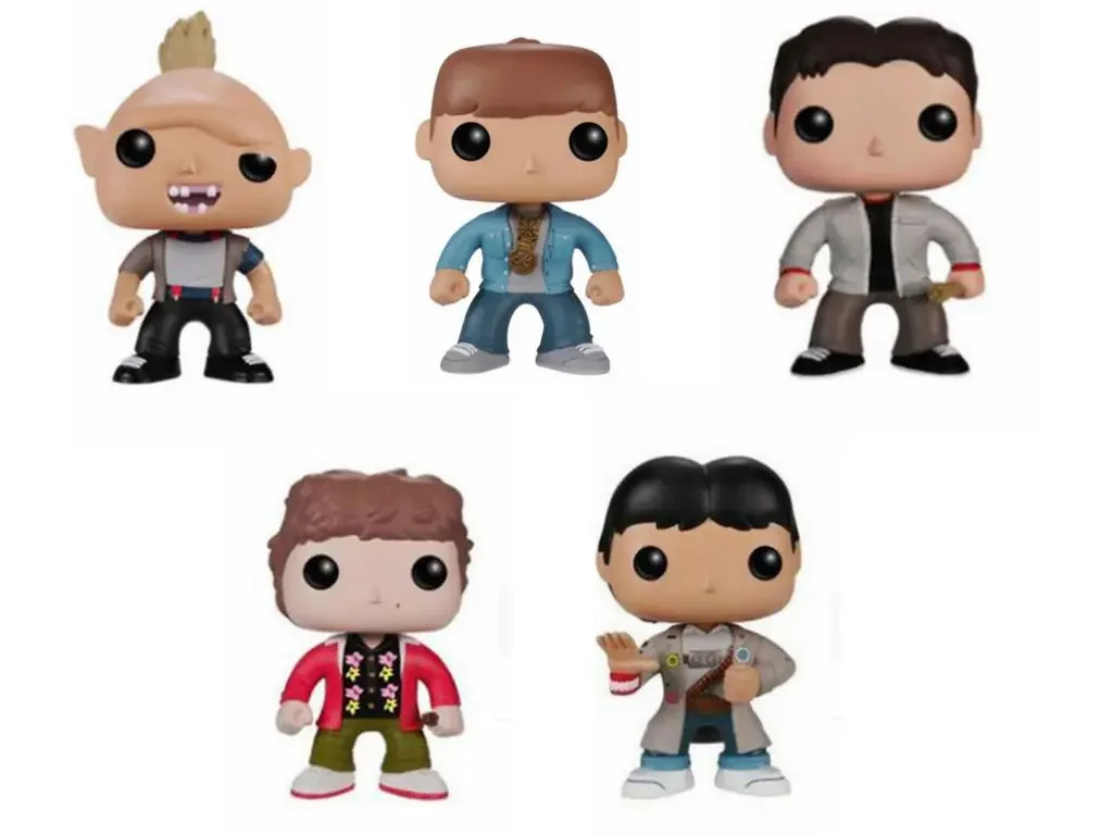 Funko The Goonies Broth 76 # Mikey 77 # Mouth 78 # Chunk 79 # Data 80 # Vinyl Action Figures Collection Modello Giocattoli Per Bambini