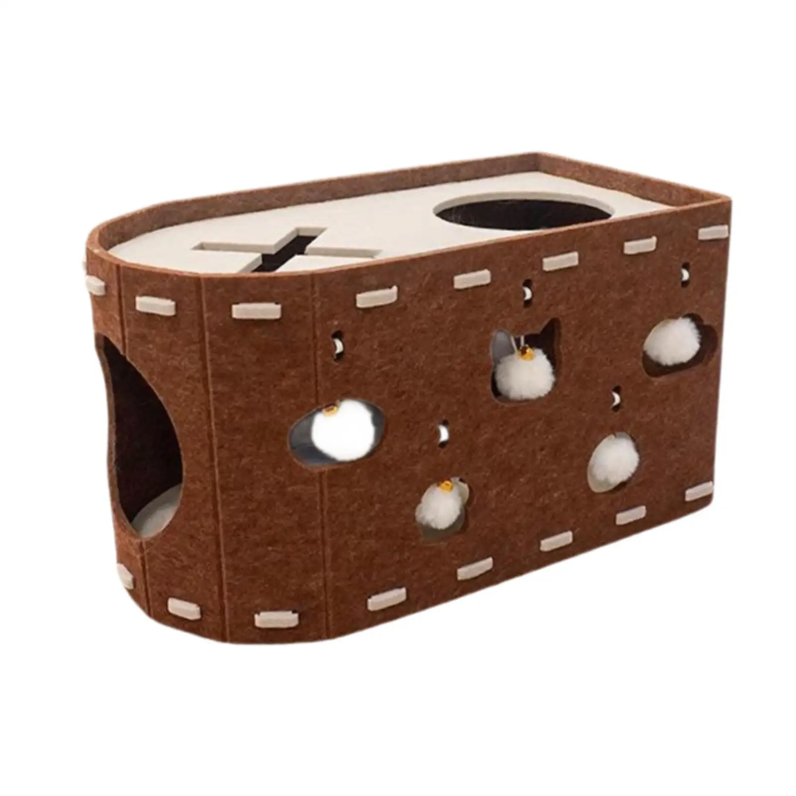 Cat House Scratch Condo Scratching Pad Furniture Protector Scratch Resistant Practical Sturdy for Multiple Cats Scratcher Bed