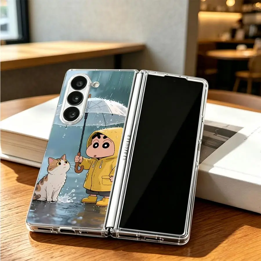 Cat Crayon Design Phone Case - Artistic Back Cover