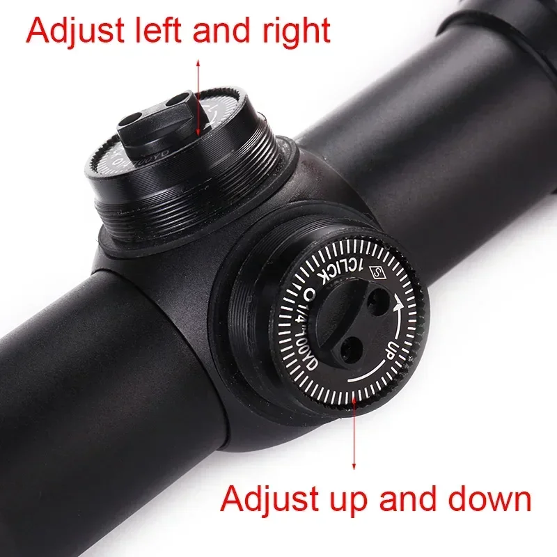 Tactical Hunting Optical 4x32 Airsoft Optical Rifle Scope Sight with Rail Mount Rifle Telescope Double Crosshair Sight Shooting