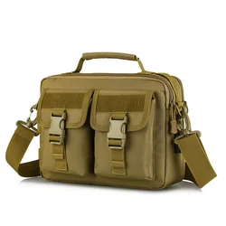 Small USB Tactical Handbags Military Bag Men's Messenger Sport Crosscody Bags Sling Single Shoulder Camping Hiking Bag Daily Bag