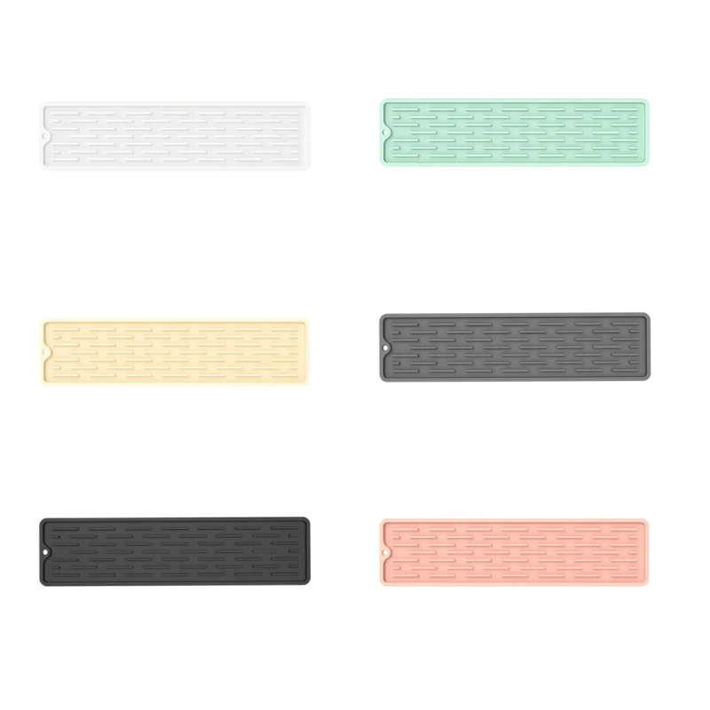 

Multipurpose Dish Mat Heat Resistant Counter Tops Mat Silicone Dish Drying Mat Sink Drain Pad for Kitchen Countertop