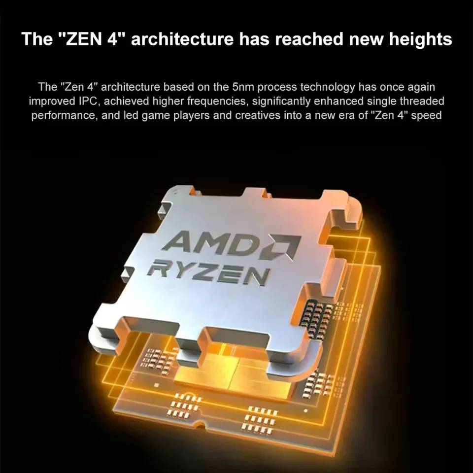 새로운 AMD Ryzen 7 7800X3D 소켓 AM5 게이밍 CPU R7 7800X3D 4.2GHz 8코어 16스레드 96MB L3 캐시 DDR5 쿨러 미포함