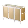 Cabinet Simple Kitchen Household Stainless Steel Aluminum Alloy Stove Cabinet Gas Stove Shelf 1