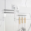 Towel Rack Bathroom Accessories Sets Kitchen Wall Shelf Without Drilling Mounted Organizers Storage Stainless Bath Shelves 3