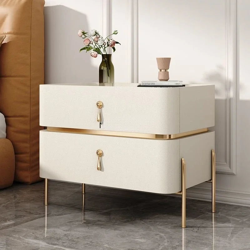 

Solid Wood Bedside Table, Simple and Modern Nightstand, Bedroom Furniture, European and American