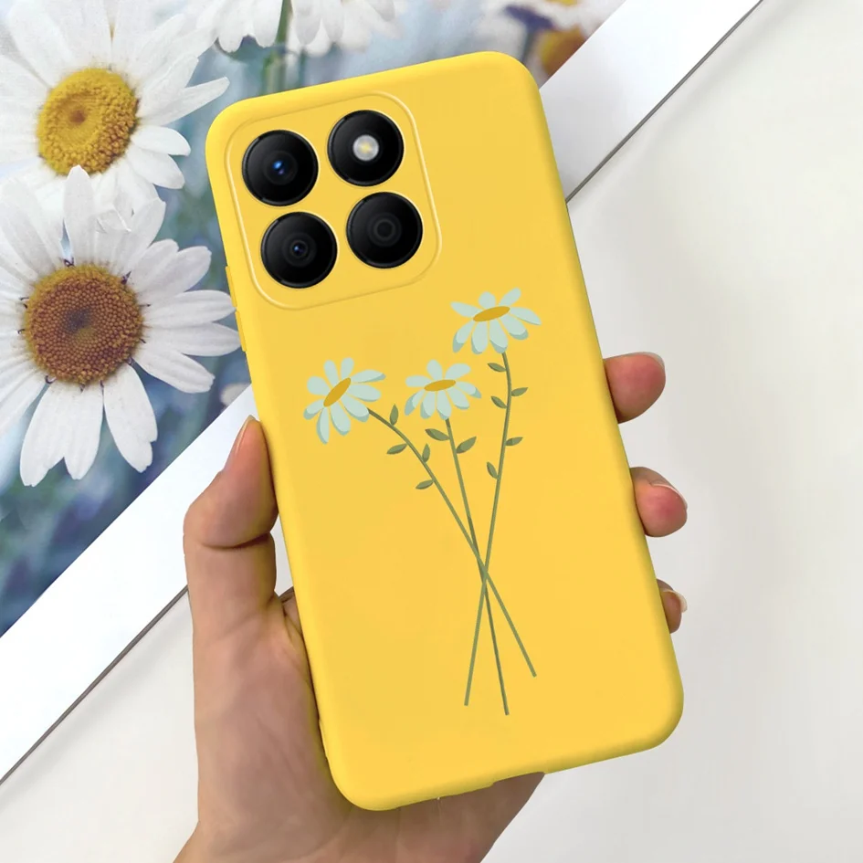 Lovely Heart and Floral Painted Soft Bumper Case