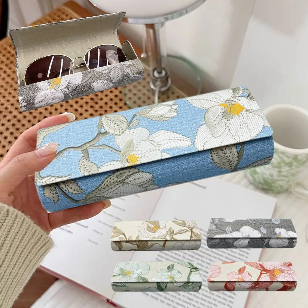 Chinese Style Embroidery Glasses Box Portable Multifunctional Myopia Glasses Case Glasses Sunglasses Bag Students