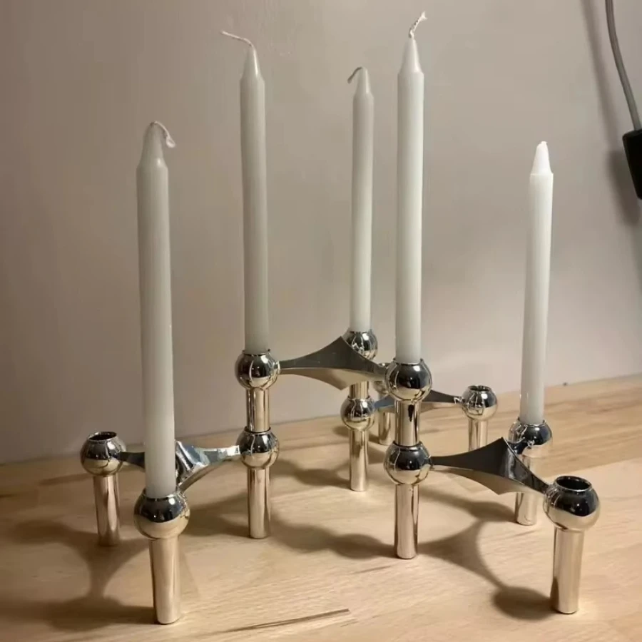 Modular Metal Candle Holder Interconnectable Geometric Candelabra for Stick Skinny Home Dining Table Decor Wedding Centerpiece Modular Metal Candle Holder Interconnectable Geometric Candelabra for Stick Skinny Home Dining Table Decor Wedding Centerpiece