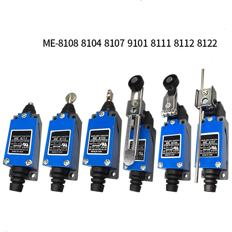 Me Me-8108 Interruttori Di Finecorsa Rotanti A Rulli Regolabili Con Finecorsa Tz-8108 Ac250V 5A No Nc 8108 8104 8111 8112 8122 8166 9101
