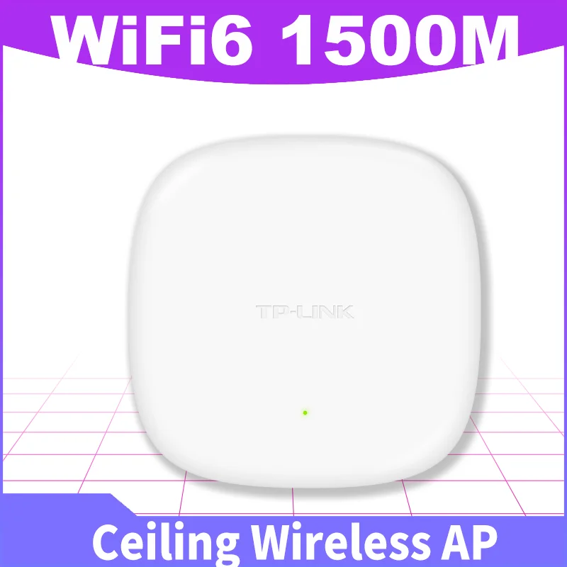 Tp-Link Ax1500 Soffitto Ap Wifi Range Extender 1500M Punto Di Accesso Wireless 5Ghz Wifi6 Booster Hotspot Ap Ubiquity Router