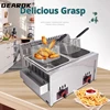 12L Stainless Steel Gas Fryer Countertop Fried Chicken French Fries Machine Commercial Deep Fryer Machine with Dual Tanks 5