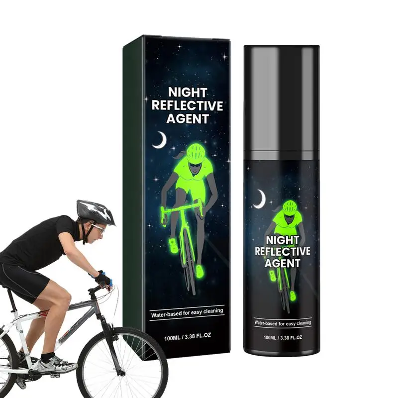Bright Spray Paint 100ml Glowing In The Dark Spray Paint For Bicycle Long Lasting Reflective Glow Paint For Clothes Bicycles