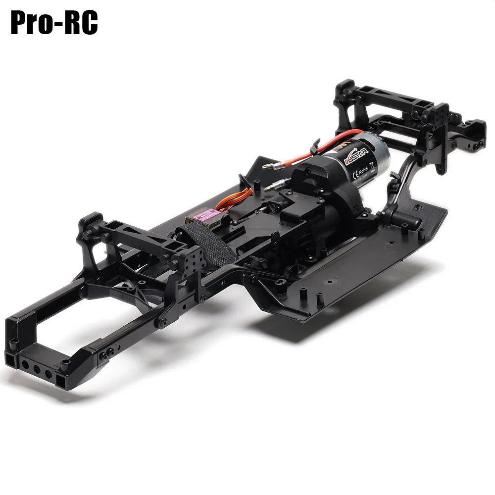 JOYSOG Cambio in metallo a 2 velocità con ingranaggi interni set per Traxxas 1/10 TRX-4 TRX-6 RC Crawler Car Upgrade Parts (nero