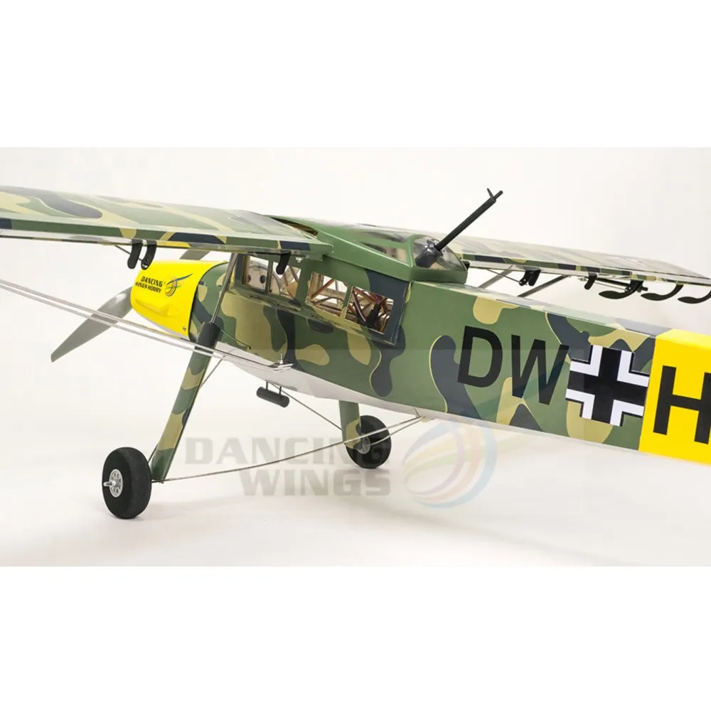 DW Hobby New SCG21 Fieseler Fi 156 Storch 1600mm (63") Balsa Storch Balsa ARF PNP RC Airplane Film Covering Finished 6