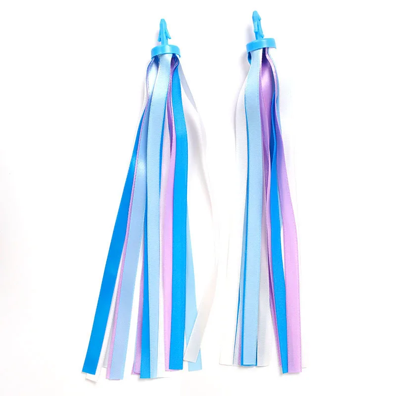 2pcs Kids Bike Decor Ribbon Outdoor Cycling Scooter Bicycle Handlebar Colorful Tassels Bike Accessory bike accessory