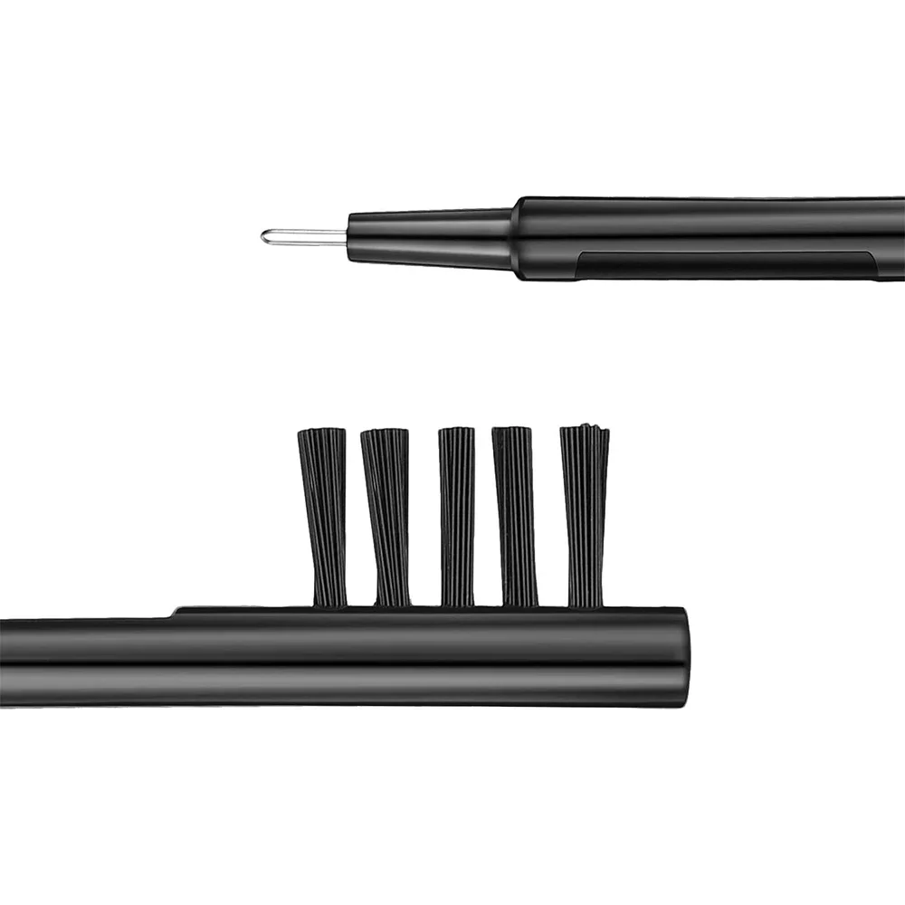 12 Pieces Hearing Aid Cleaning Brush Hearing Amplifier Brushes with Wax Loop and Magnet