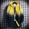 Long Cargo Jacket Men Plus Size 10XL Jackets Gradient Windbreak Spring Autumn Hooded Coat Male Black Windbreak Long Style 4