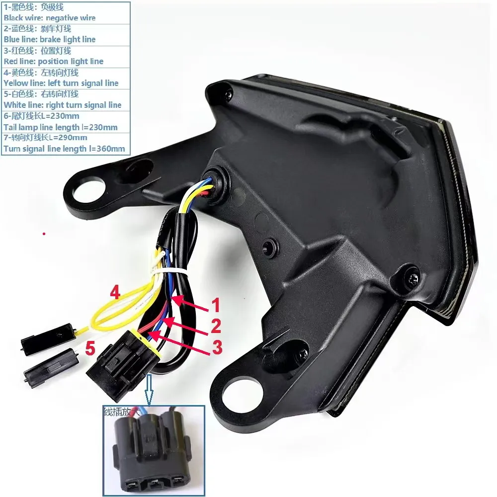 LED Brake Light Tail Lamp For KAWASAKI Z125/Pro 2013-2022 Z800