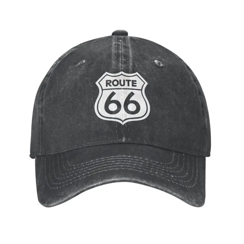

Personalized Cotton Route 66 Baseball Cap Hip Hop Men Women's Adjustable Dad Hat Autumn