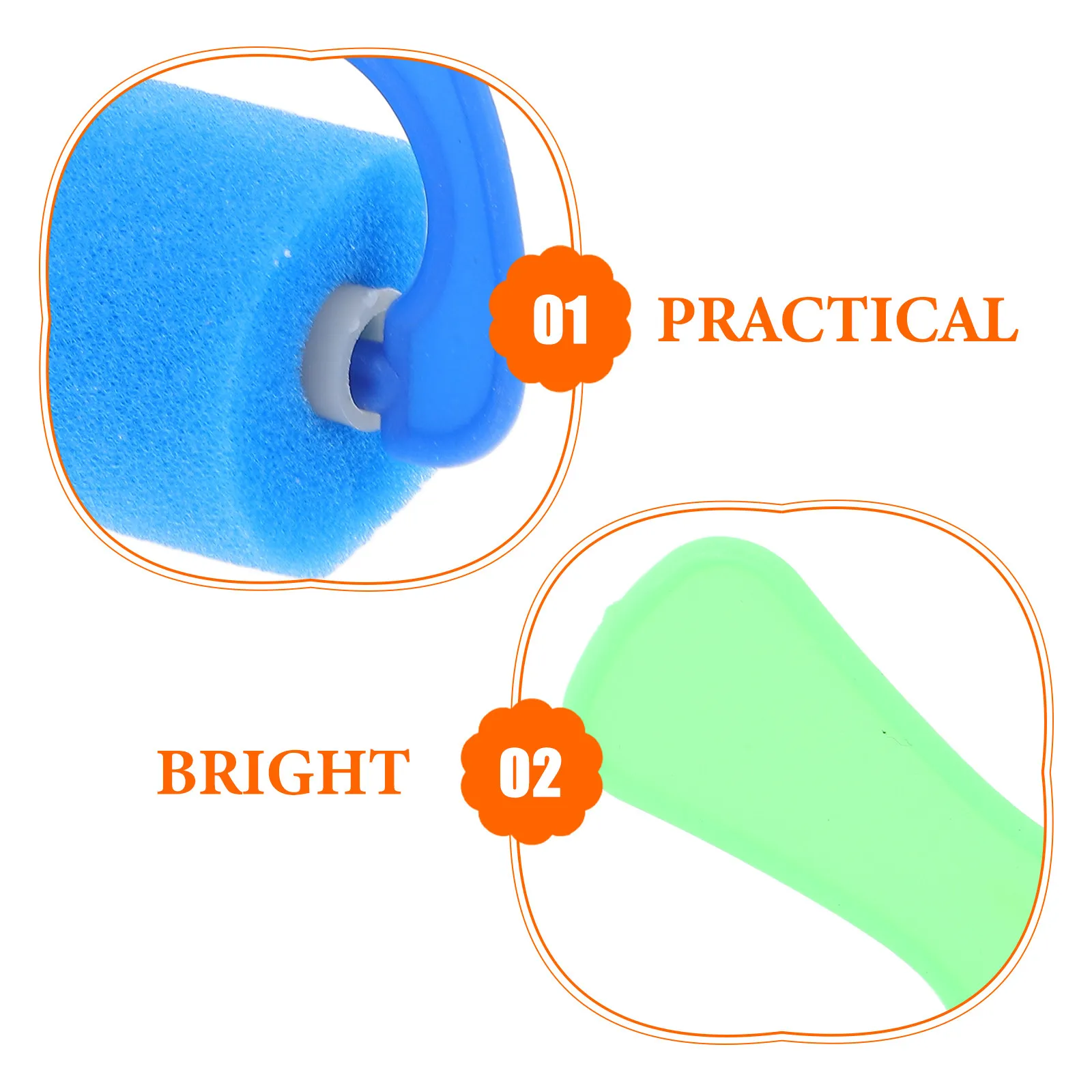 4Pcs 스폰지 페인팅 브러쉬 롤러 휴대용 어린이 미술 그리기 도구 스폰지 롤러 세트 낙서 아크릴 오일 용 페인팅 용품