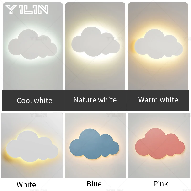 جميل LED داخلي الجدار مصباح موردن سحابة تصميم ديكو...