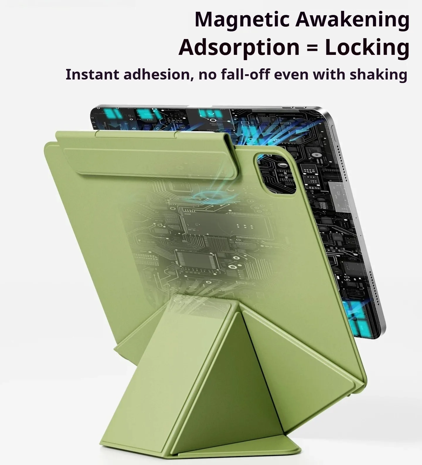 ZOYU Magnetic Double-Sided Clip Case with Elevated Support