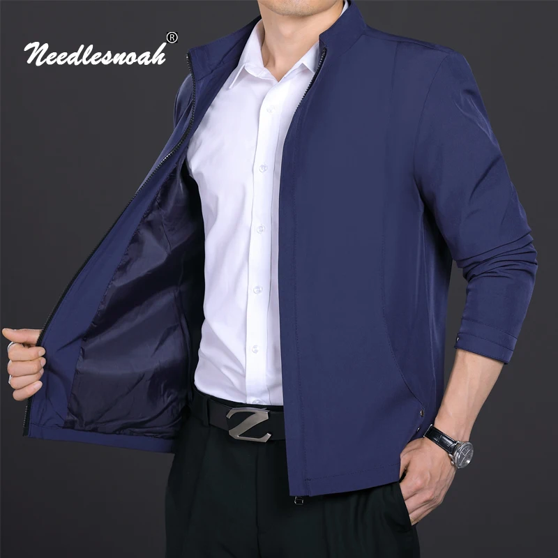 2022 Spring Men's Smart Casual Summer Jacket Solid Fashion Slim Bomber