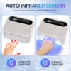 Rechargeable 168W Nail Drying Lamp With Rhinestones Wireless 42LEDS Gel Polish Drying Machine Manicure Cordless UV LED Nail Lamp 6