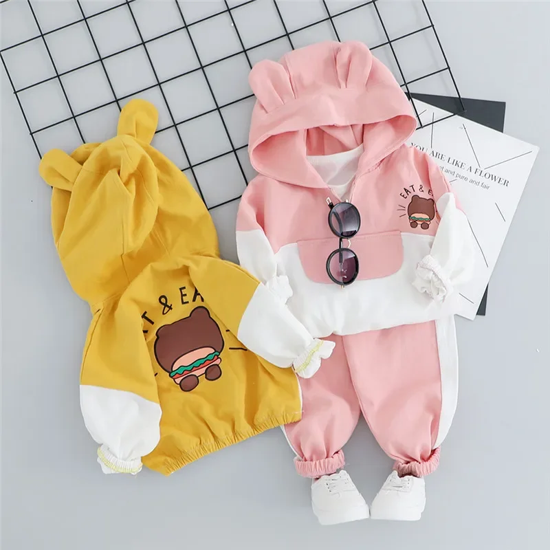Autumn Baby Boys Girl Clothes Children Hoodies Cartoon Sweatshirt Pants 2Pcs/sets Infant Toddler Casual Clothing Kids Tracksuits kids clothing set girls clothing set boys clothing set kids sweatshirt set boys tracksuits suit boys tracksuits