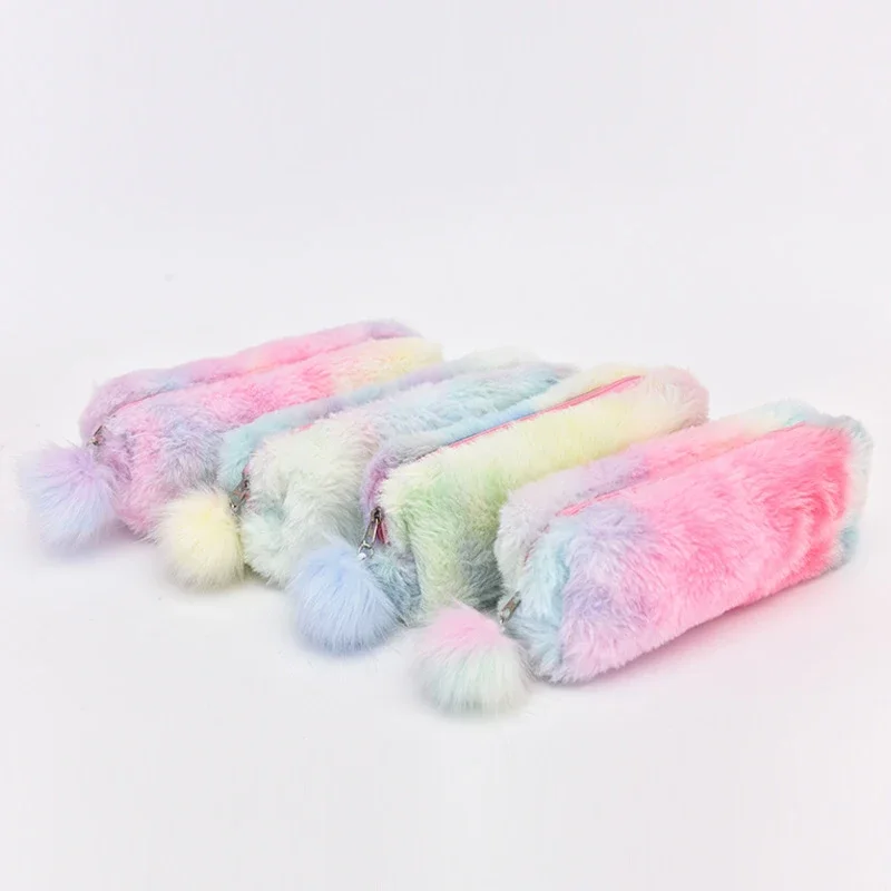 Cute Plush Pencil Case Large Capacity Pencil Bag Kawaii Pouch for Girls Kids Cute Stationery Back to School Supplies Gift pencil cases,stationery box,pen storage bag