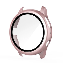 Full Coverage Matte Screen Protector and Case Bundle for 44mm (Rose gold)