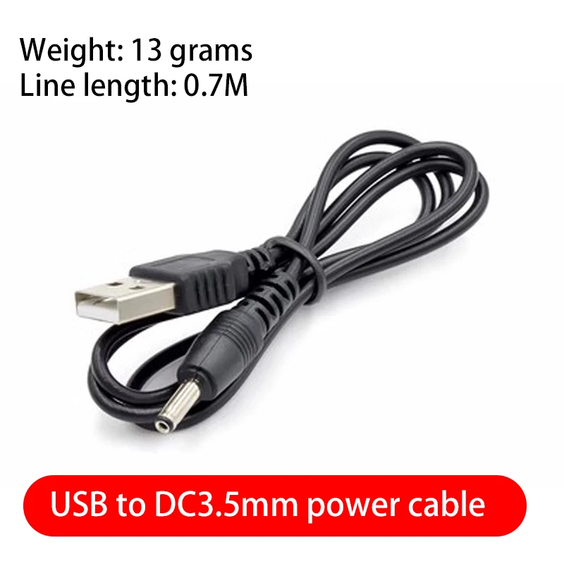 USB Auf DC 3,5 Mm Kabel, 50 Cm – 5V Stromkabel Für Lautsprecher, Ventilatoren & Kleingeräte