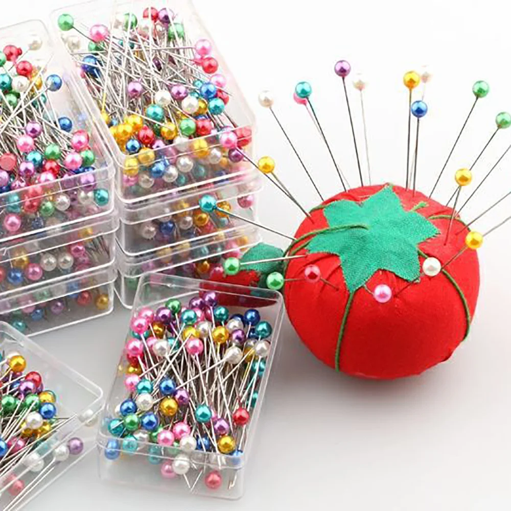 Sewing Pins 400PCS Straight Pearlized Ball Head Quilting Multicolor Fabric DIY Crafts
