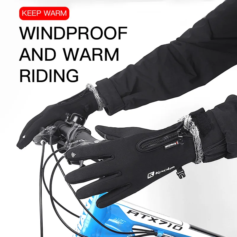 Touch Screen Warm Men Motorcycle Riding Equipment Guantes Windproof Waterproof Snowboard Ski Thermal Cycling Gloves 3