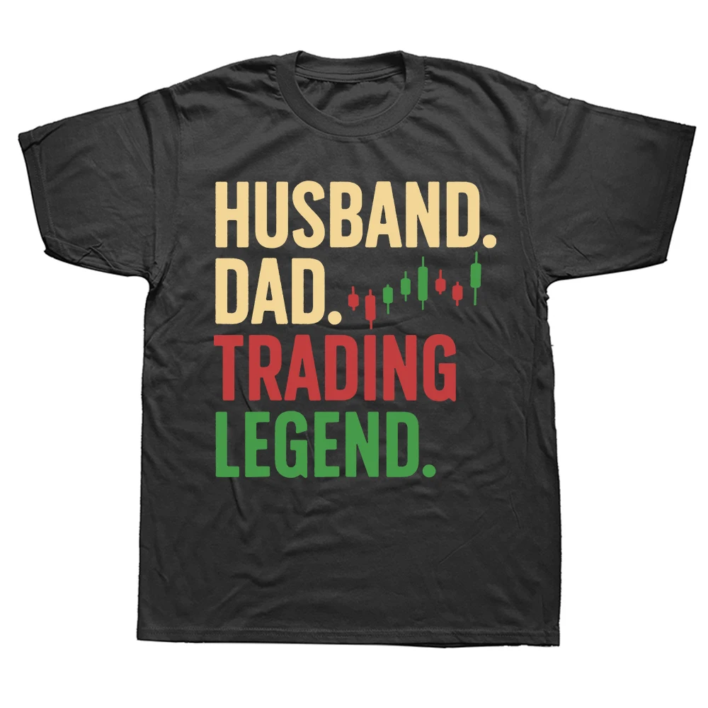 Cool Day Trading For Dad Father Stocks Trader T-Shirts Sommer Grafik Baumwolle Streetwear Kurzarm Stock Market Geschenke T-Shirt